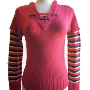 Energie Sweater Girls XL Hoodie Striped Sleeves